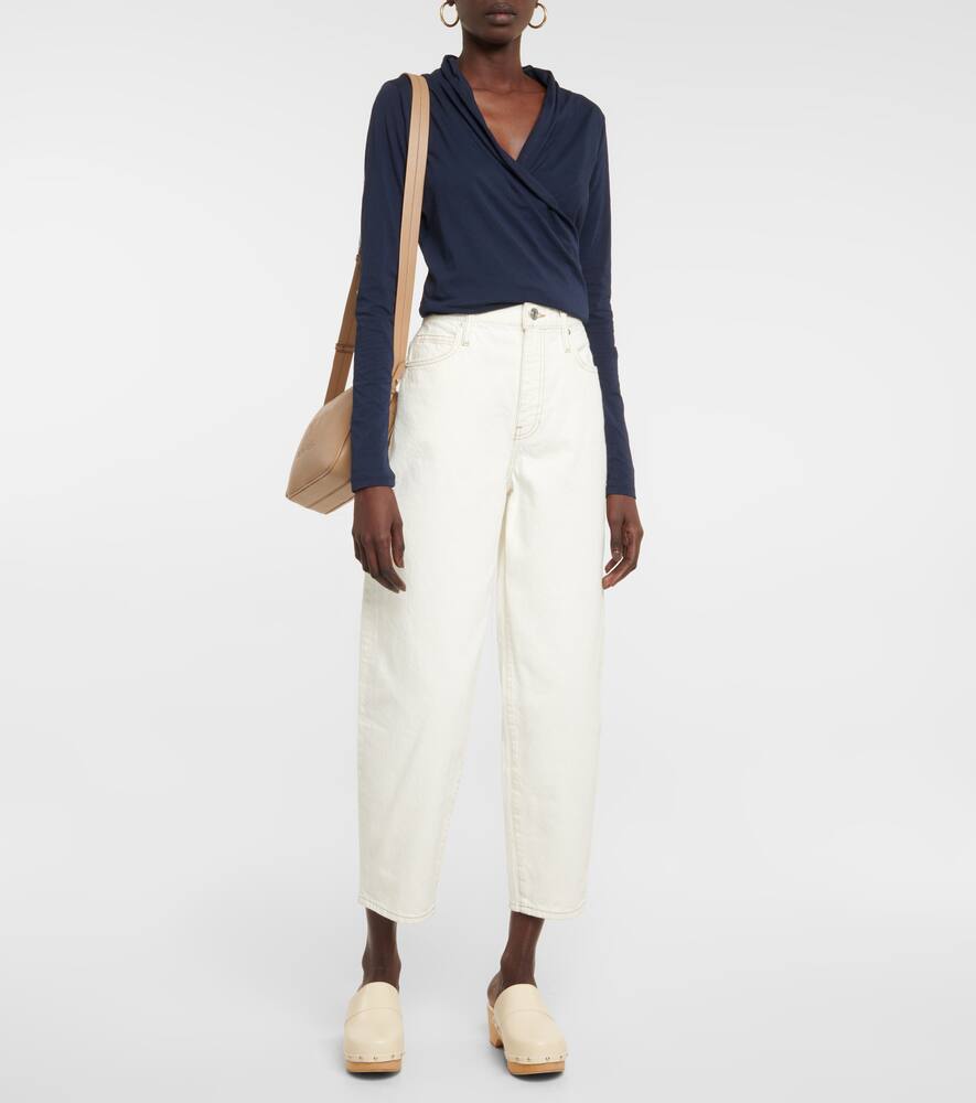 Meri cotton wrap top