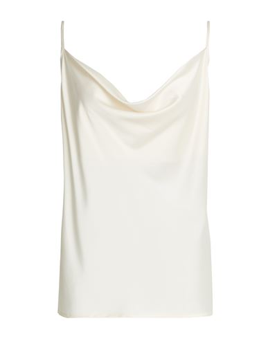 Woman Top Ivory Size 14 Polyester, Elastane