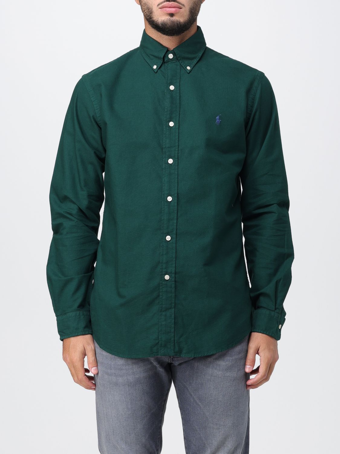 Shirt Men color Green