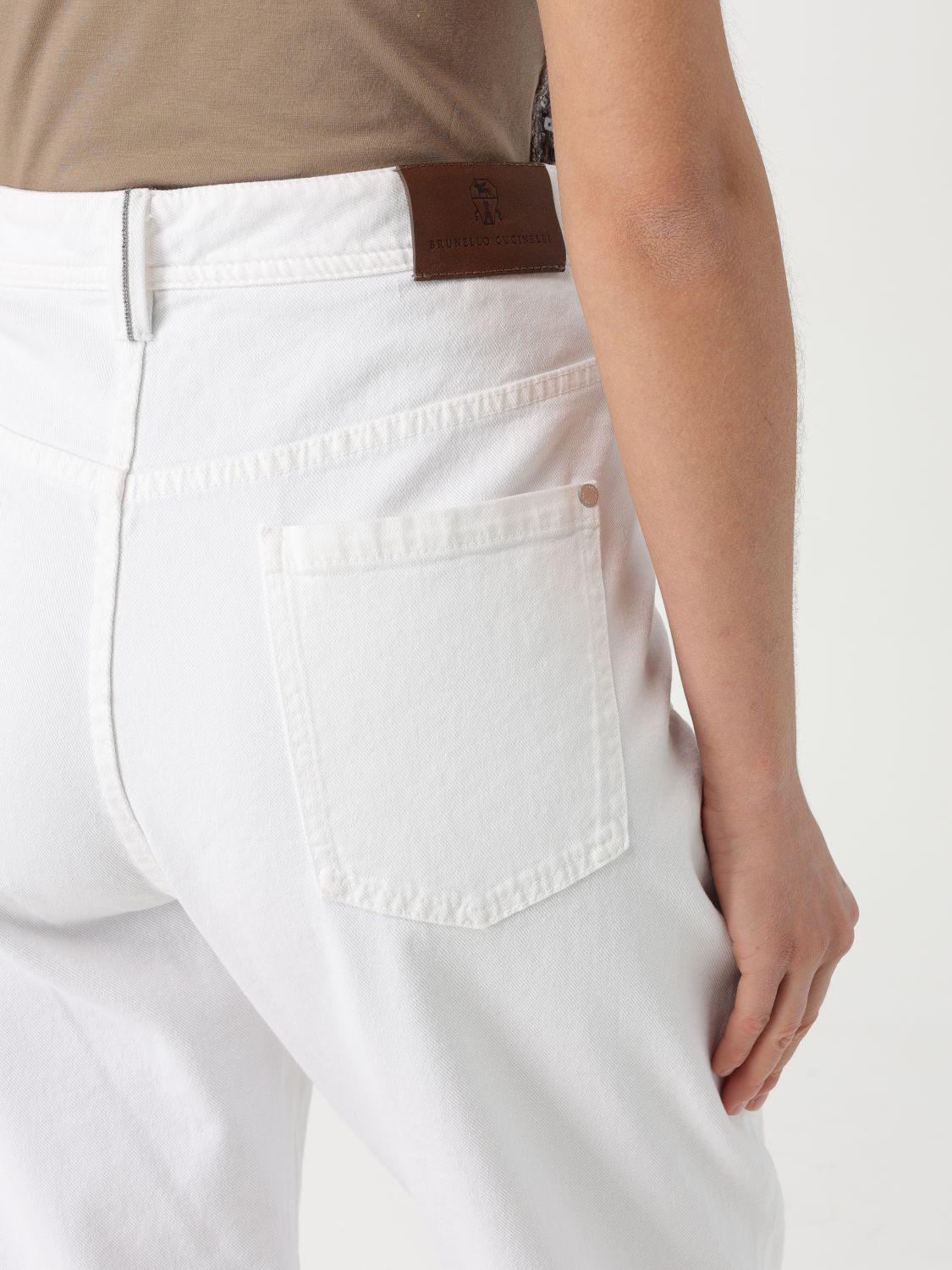 Jeans Woman color White