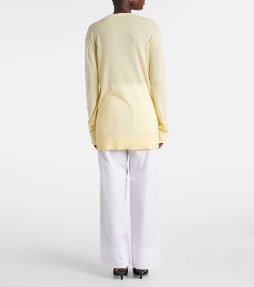 Oversized semi-sheer sweater