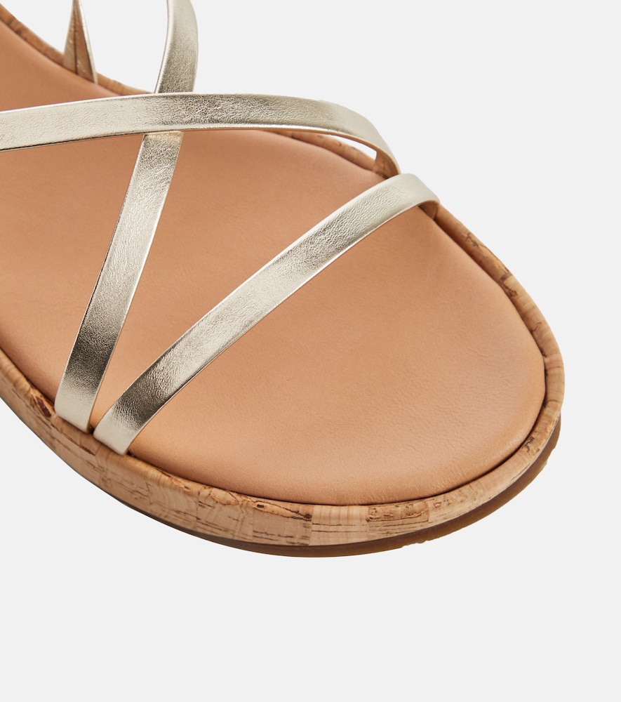 Morfi cork and leather platform sandals