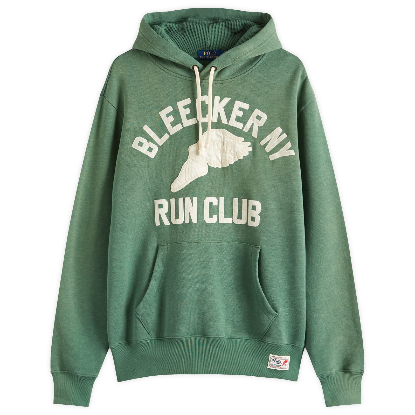 Polo Ralph Lauren Men's Bleecker Run Club Hoodie in Antique Green