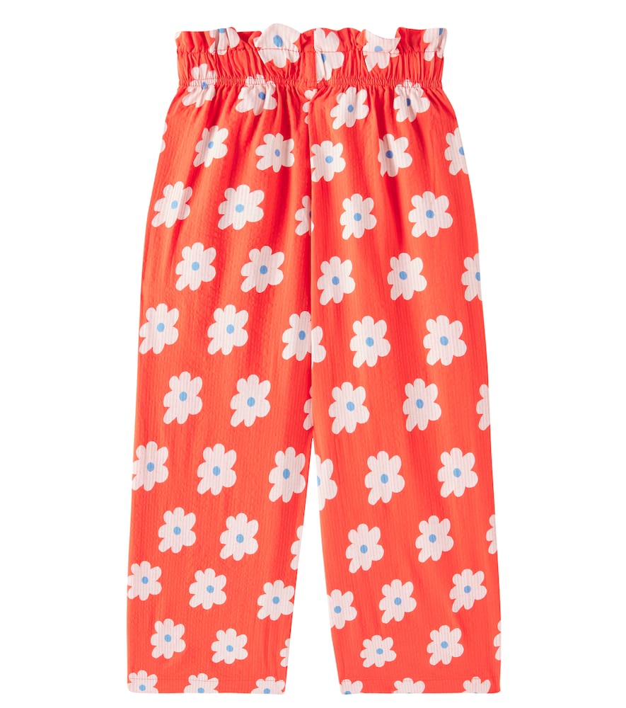 Jellymallow Floral cotton wide-leg pants