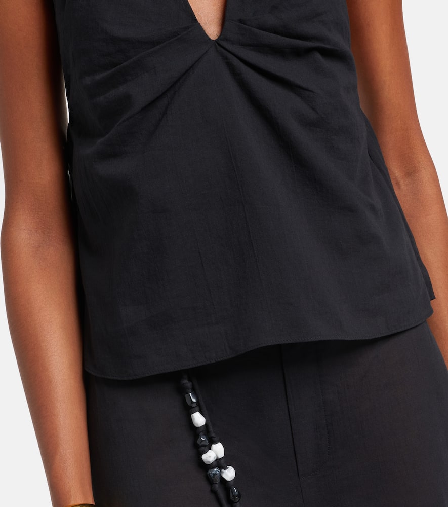 Azura halterneck cotton top