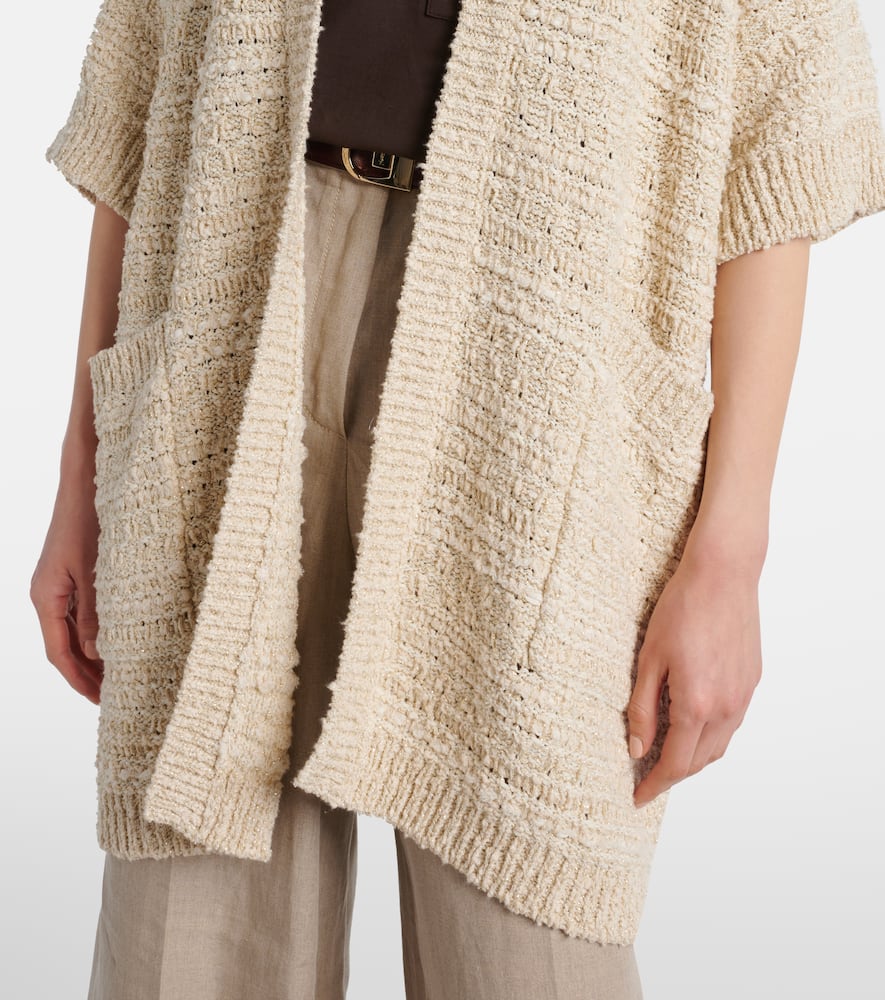 Cotton-blend cardigan