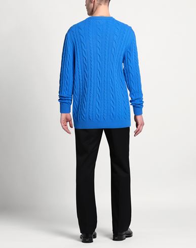 Man Sweater Blue Size 46 Wool