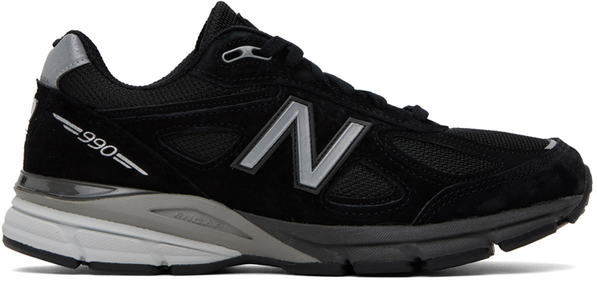 New Balance Black Made in USA 990v4 Sneakers