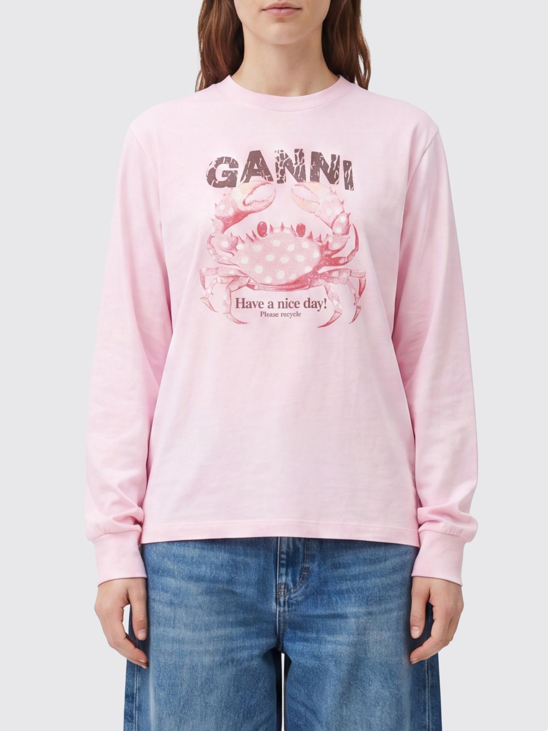 Sweatshirt Woman color White