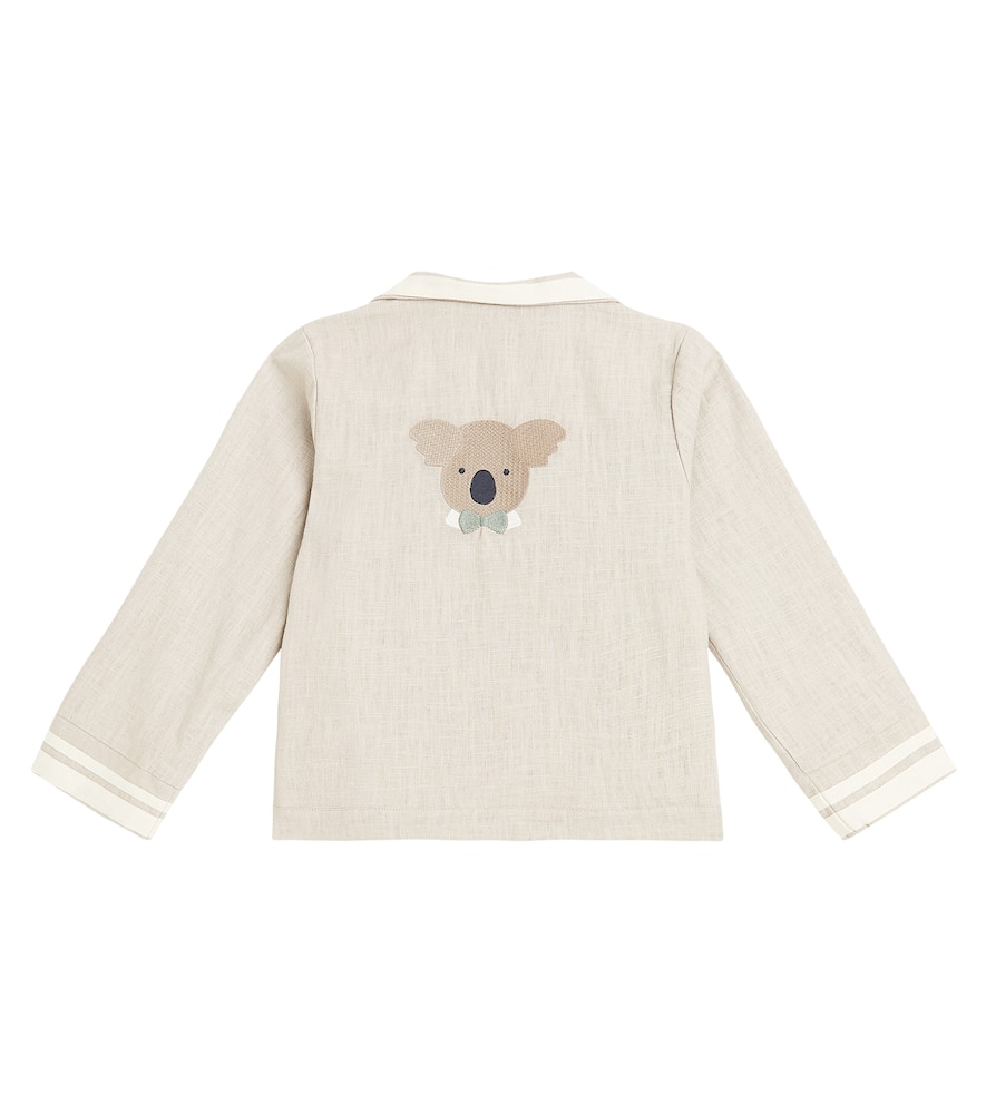 Quirijin embroidered linen blazer