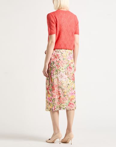 Woman Sweater Coral Size 6 Cashmere, Silk