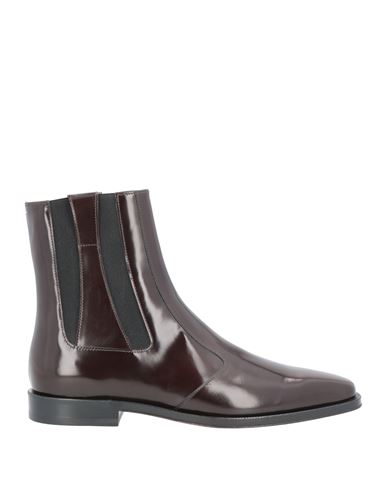 Man Ankle boots Dark brown