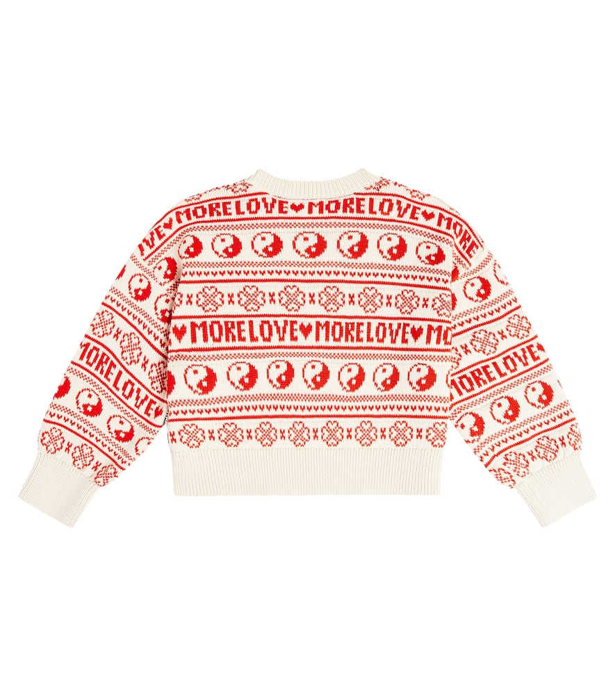Molo Gerrie intarsia cotton sweater