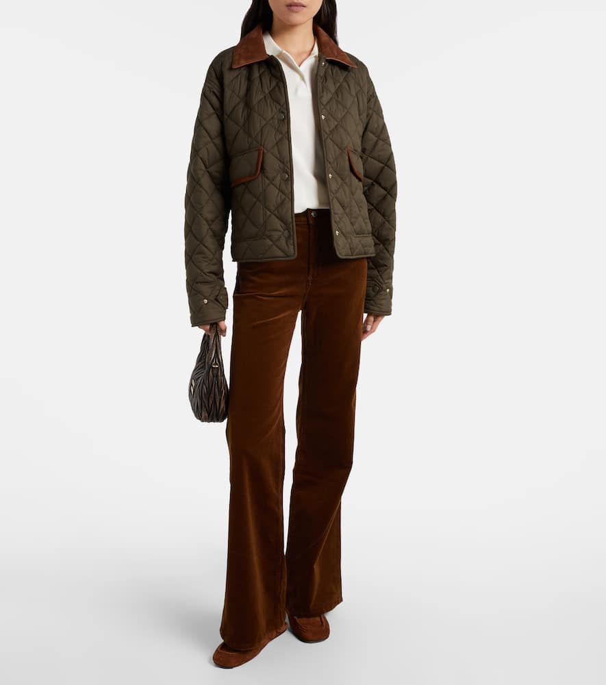 Kimberly cotton corduroy flared pants