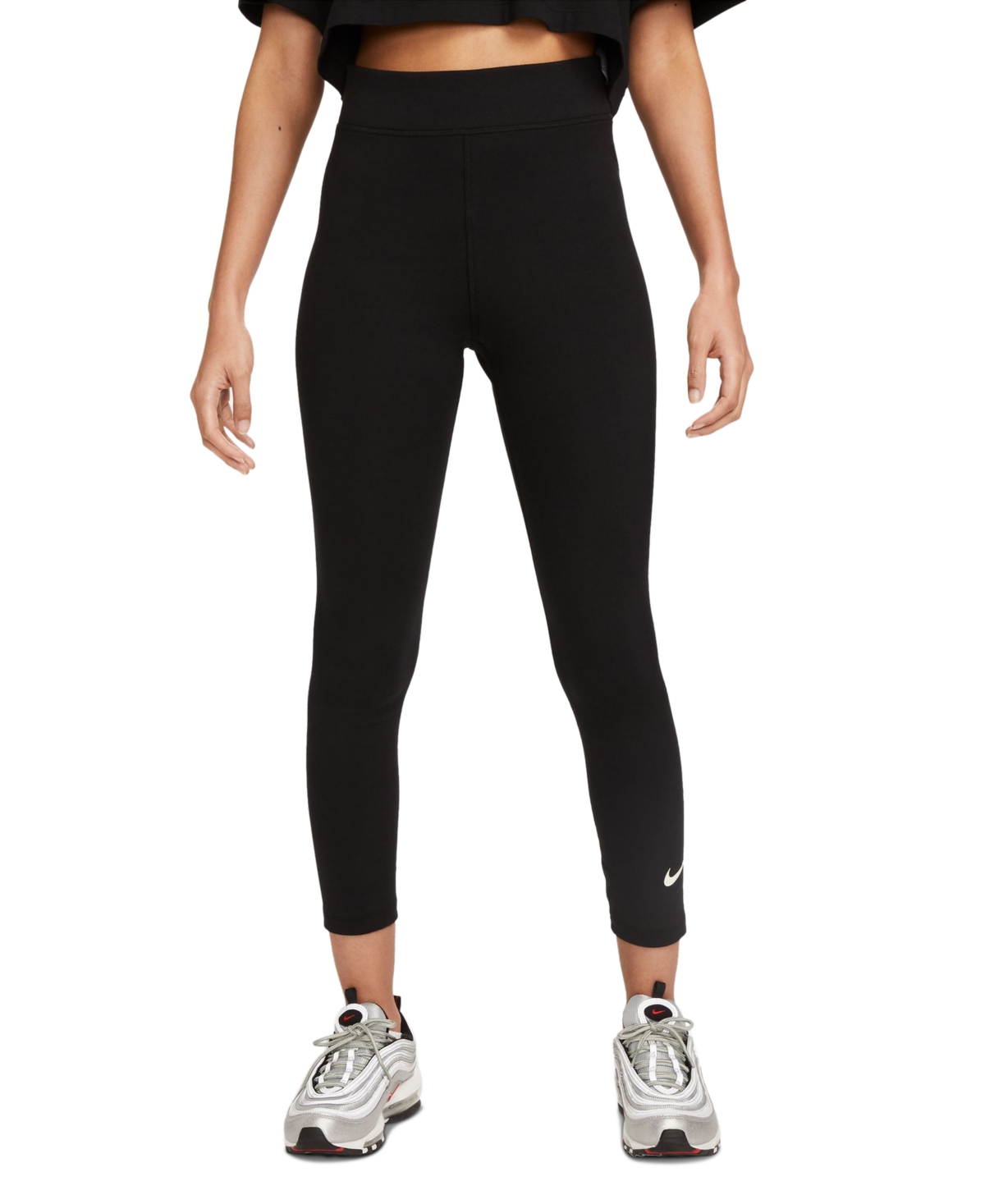 Women's Sportswear Classic High-Waisted 7/8 Leggings - Black/sail