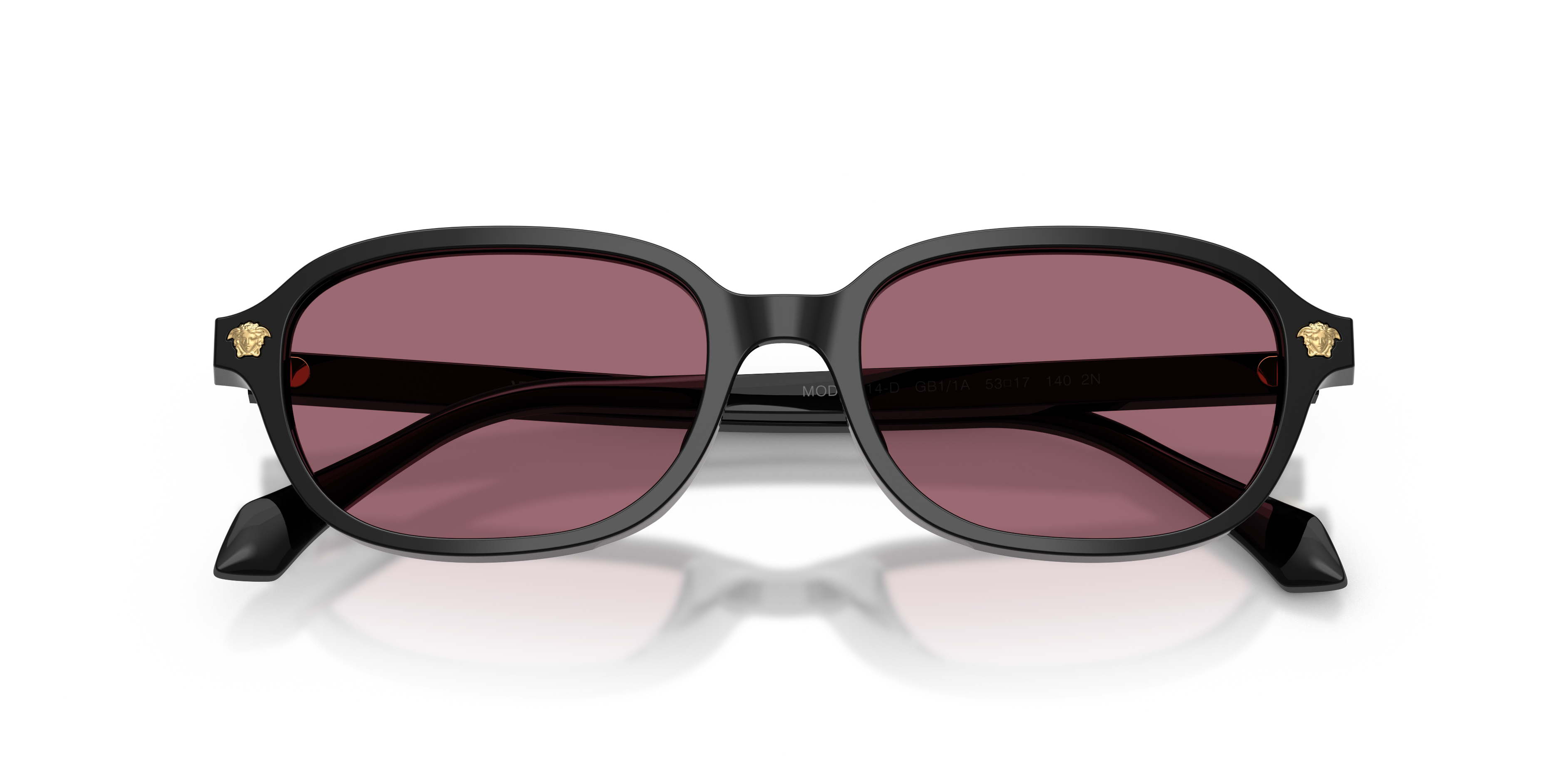 Versace Mujer Versace VE4514D /1A Gafas de sol Acetato Negro Violeta Pillow Norma