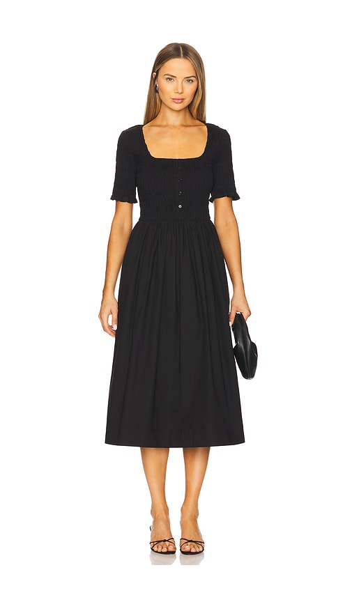 Elodie the Label Zoe Smocked Dress in Black. XS. Also in
