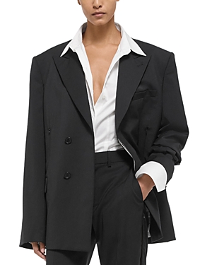 Wool Star Collar Car Blazer