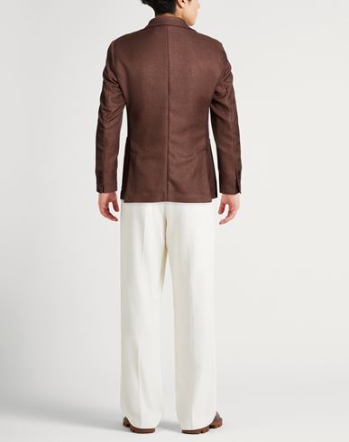 Man Blazer Brown Size 40 Polyester, Viscose, Wool, Elastane