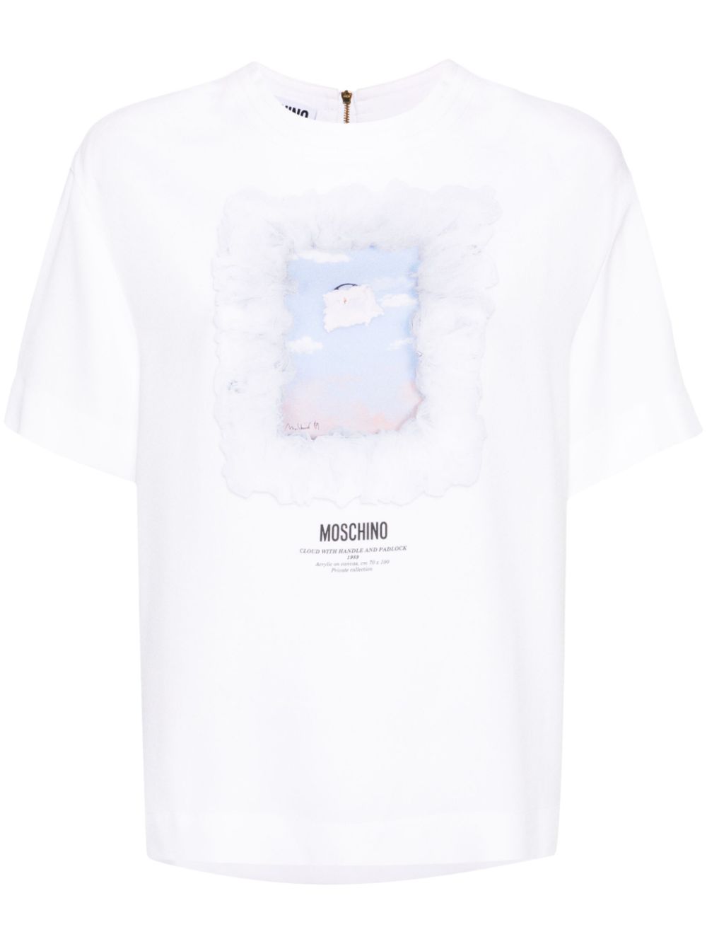 Graphic-print crepe T-shirt - White