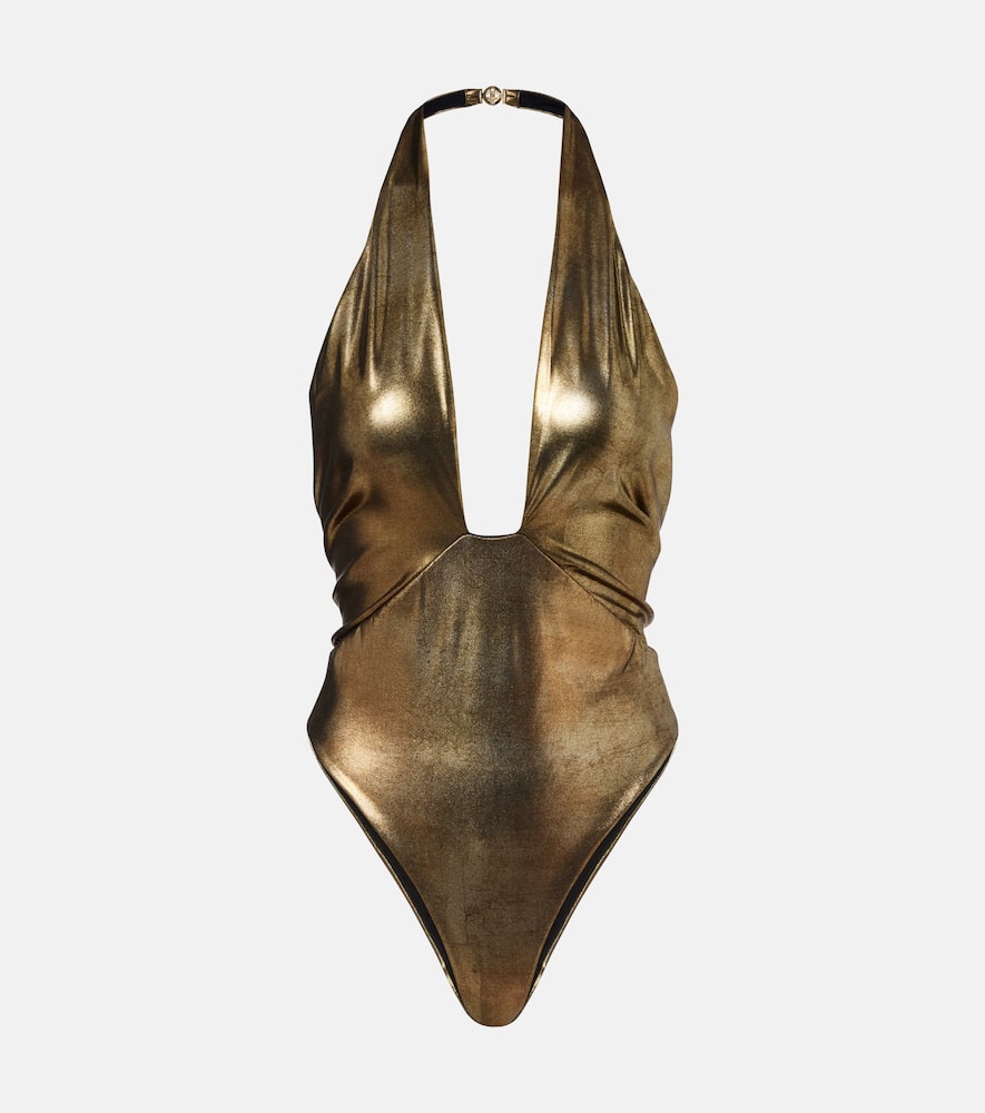 Halterneck bodysuit