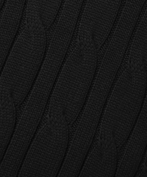 Layered Cable Knit_Black