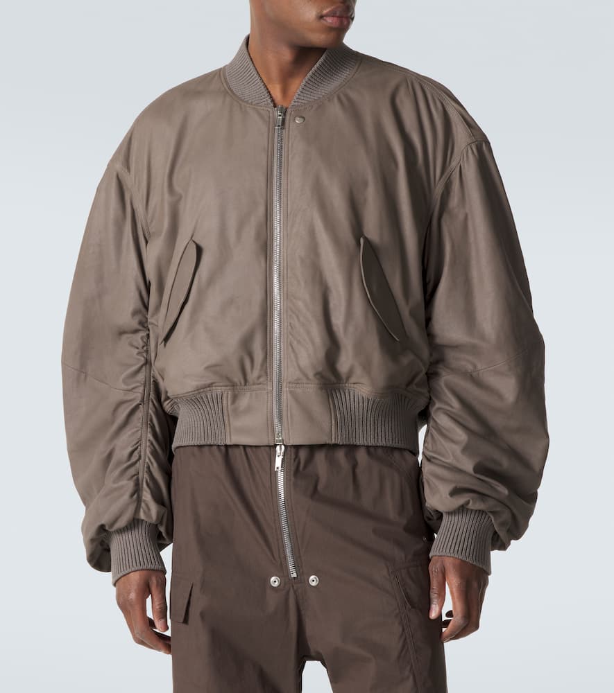 Secchia Flight leather bomber jacket