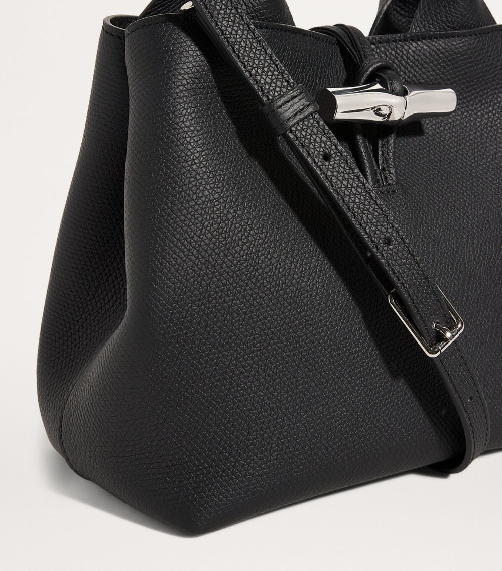 Leather Roseau Top-Handle Bag