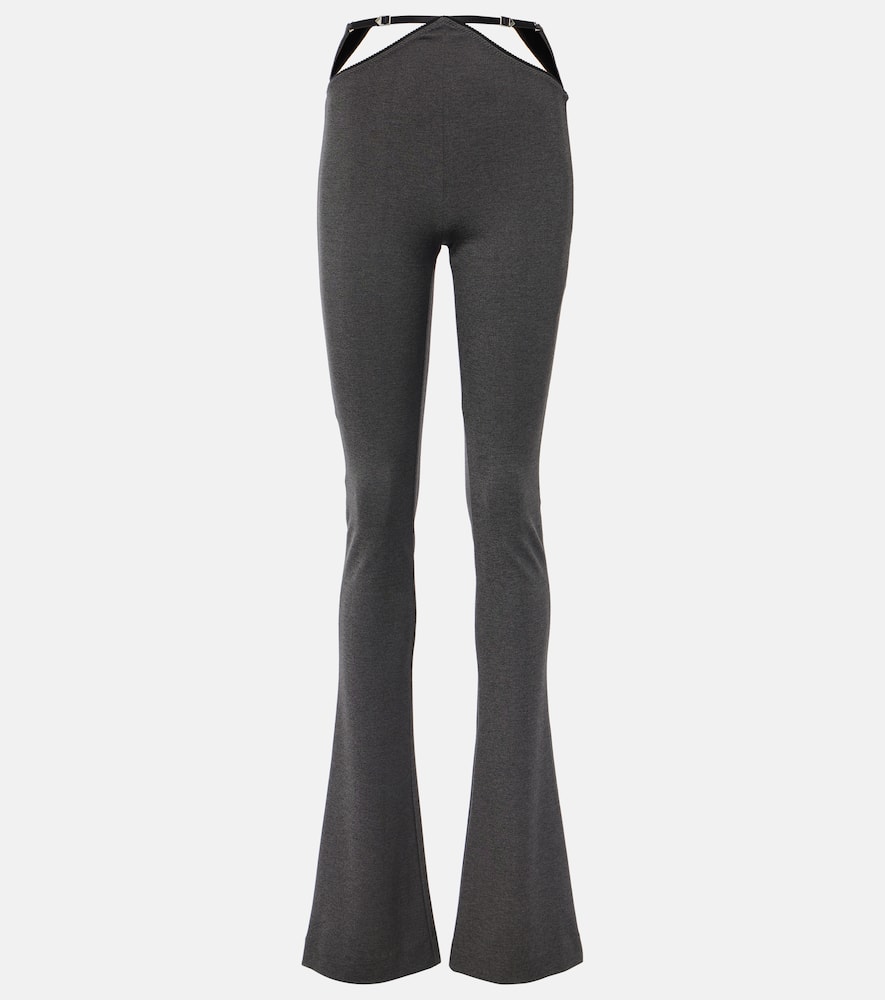 Jersey flared pants