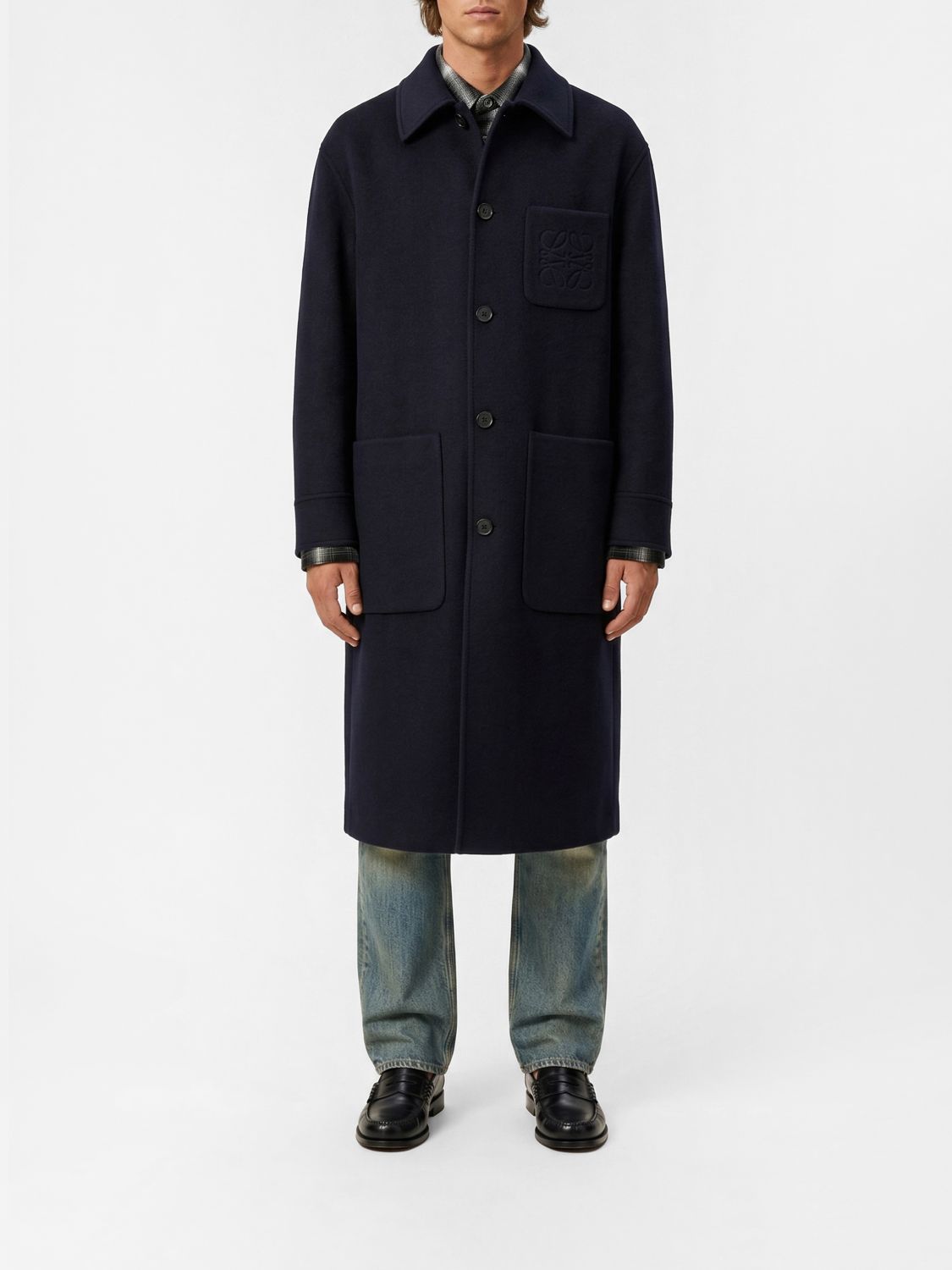 Coat Men color Navy