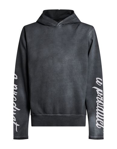 Man Sweatshirt Charcoal Size XL Cotton