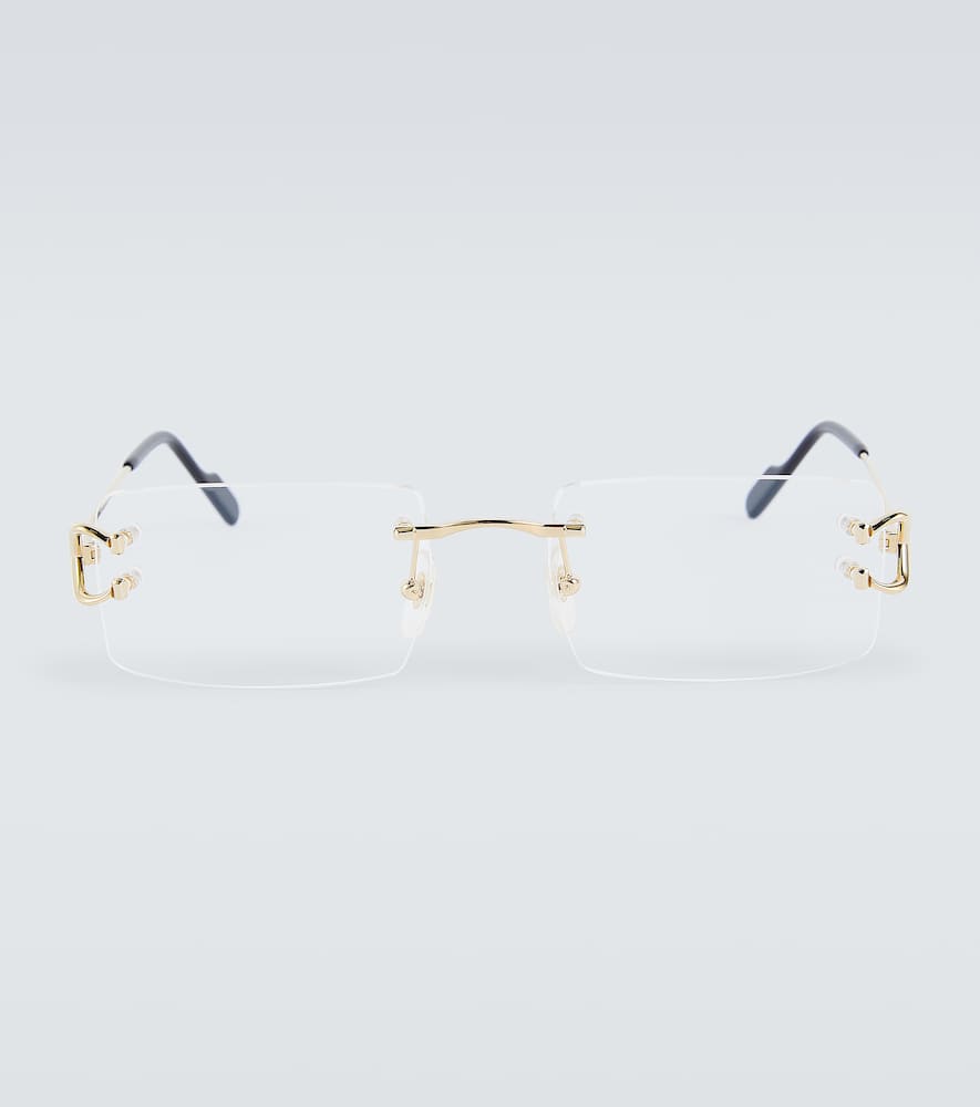 Signature C De Cartier rectangular glasses