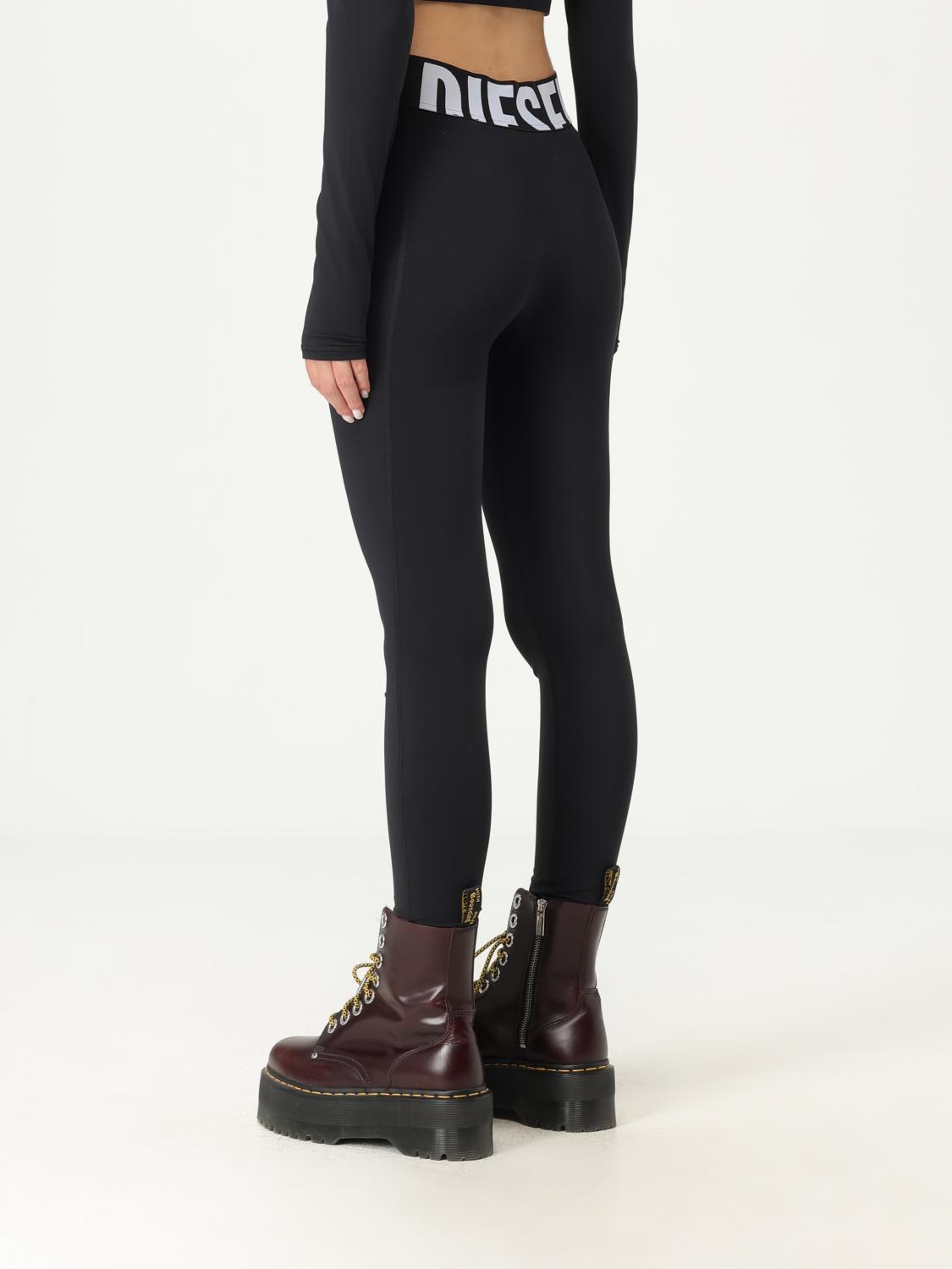 Adeline logo-waistband leggings - Black