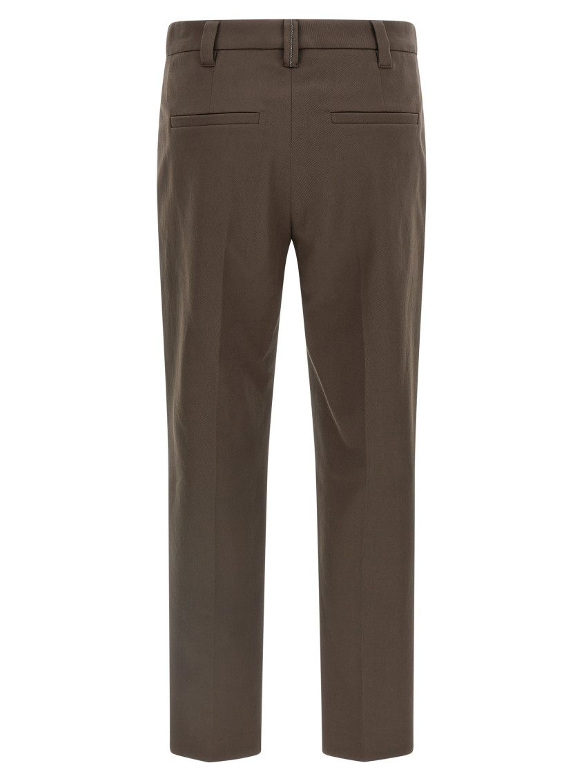 Cotton Trousers Pants Brown