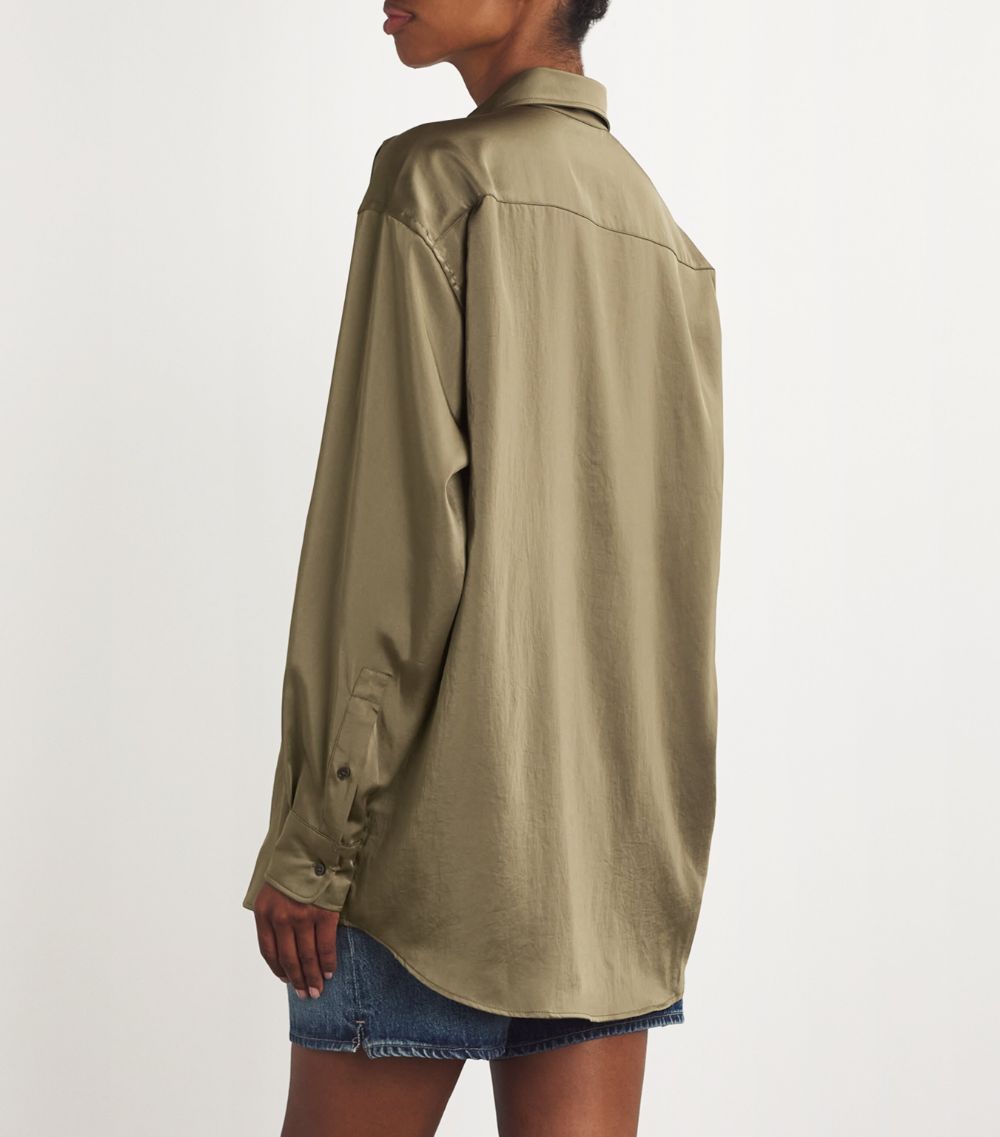 Satin-Effect Shirt