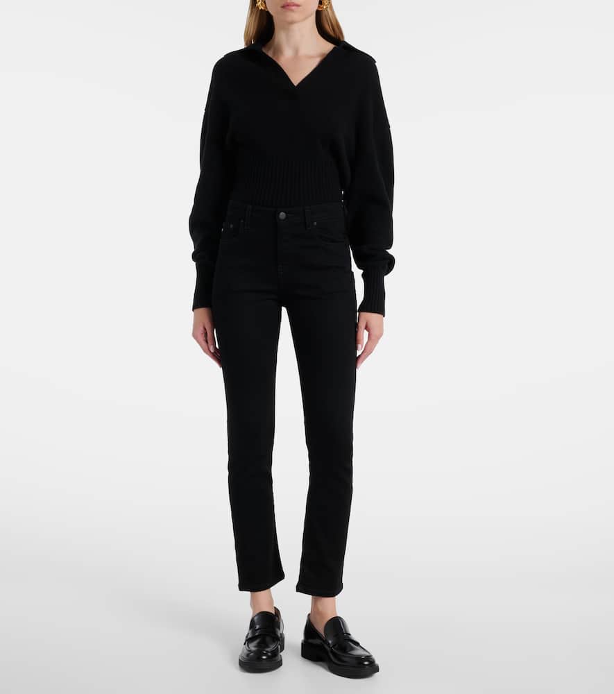 Mari mid-rise straight jeans