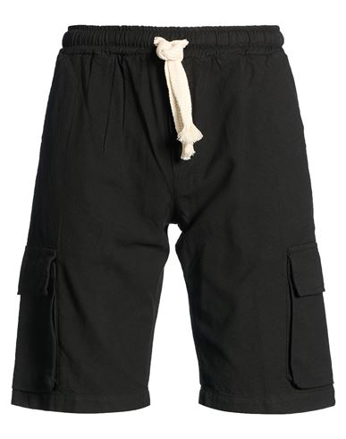 Man Shorts & Bermuda Shorts Black Size M Cotton