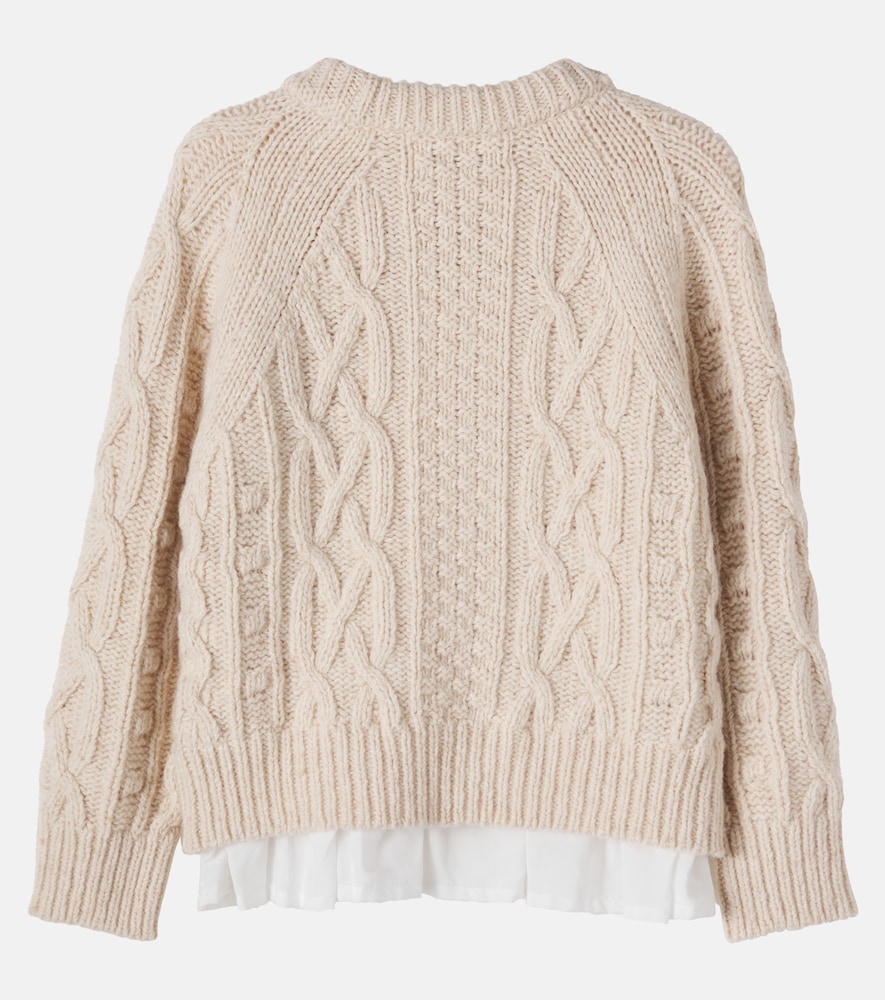 Echo layered wool-blend sweater