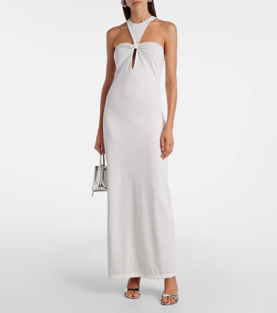 Open-back maxi dress