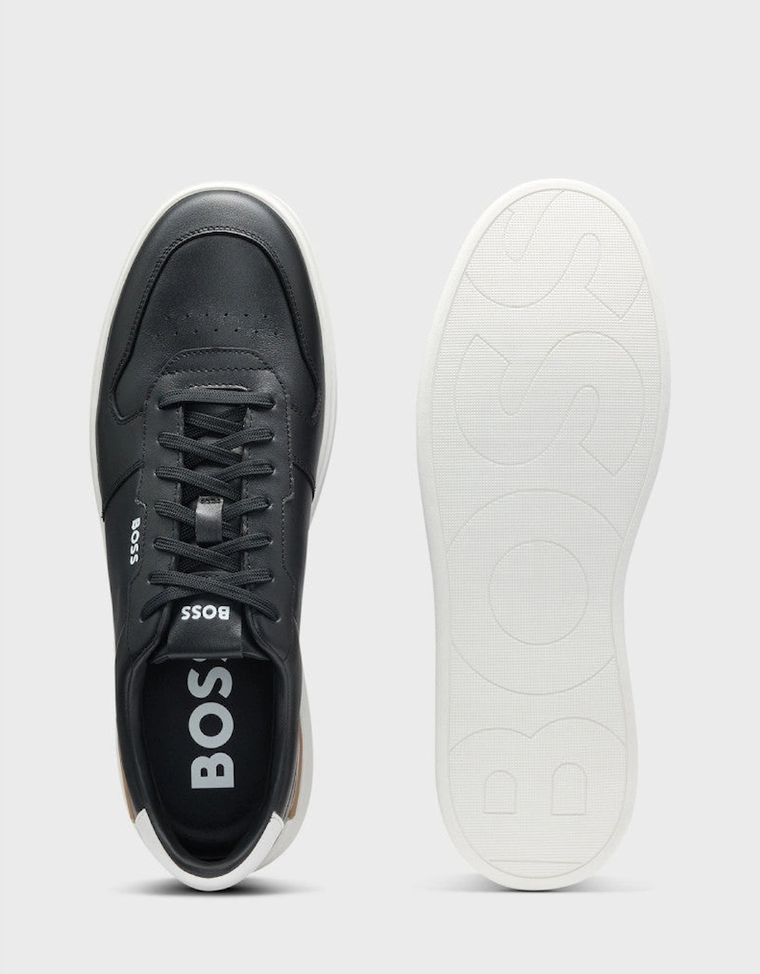 Men's BOSS Black Clint_Tenn_ItvpN Trainers 001 Black - Size: 10