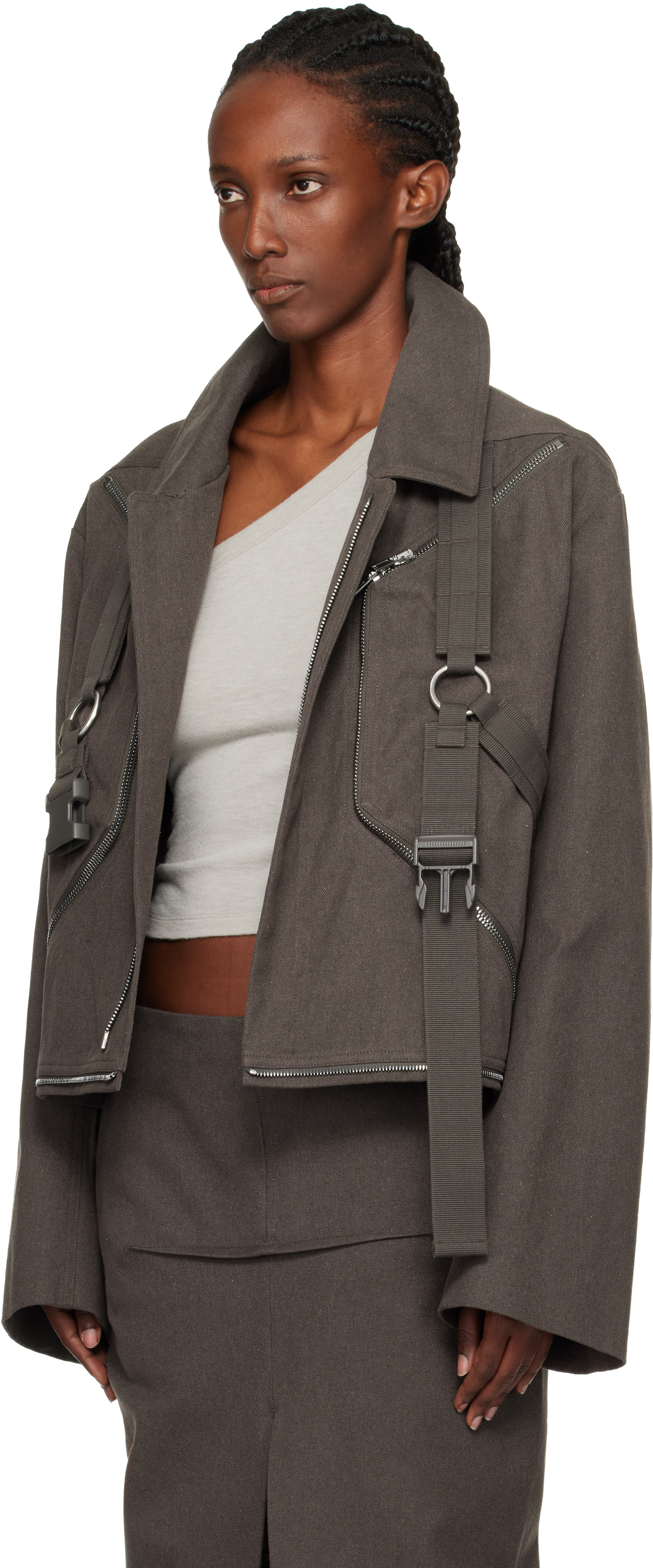 Gray Concordians Runway Blixa Jumbo Mac Coat