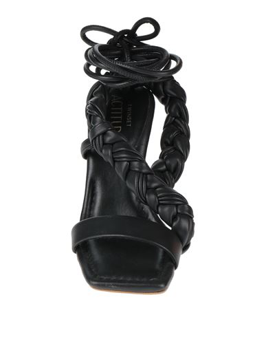 Woman Sandals Black Size 6 Textile fibers