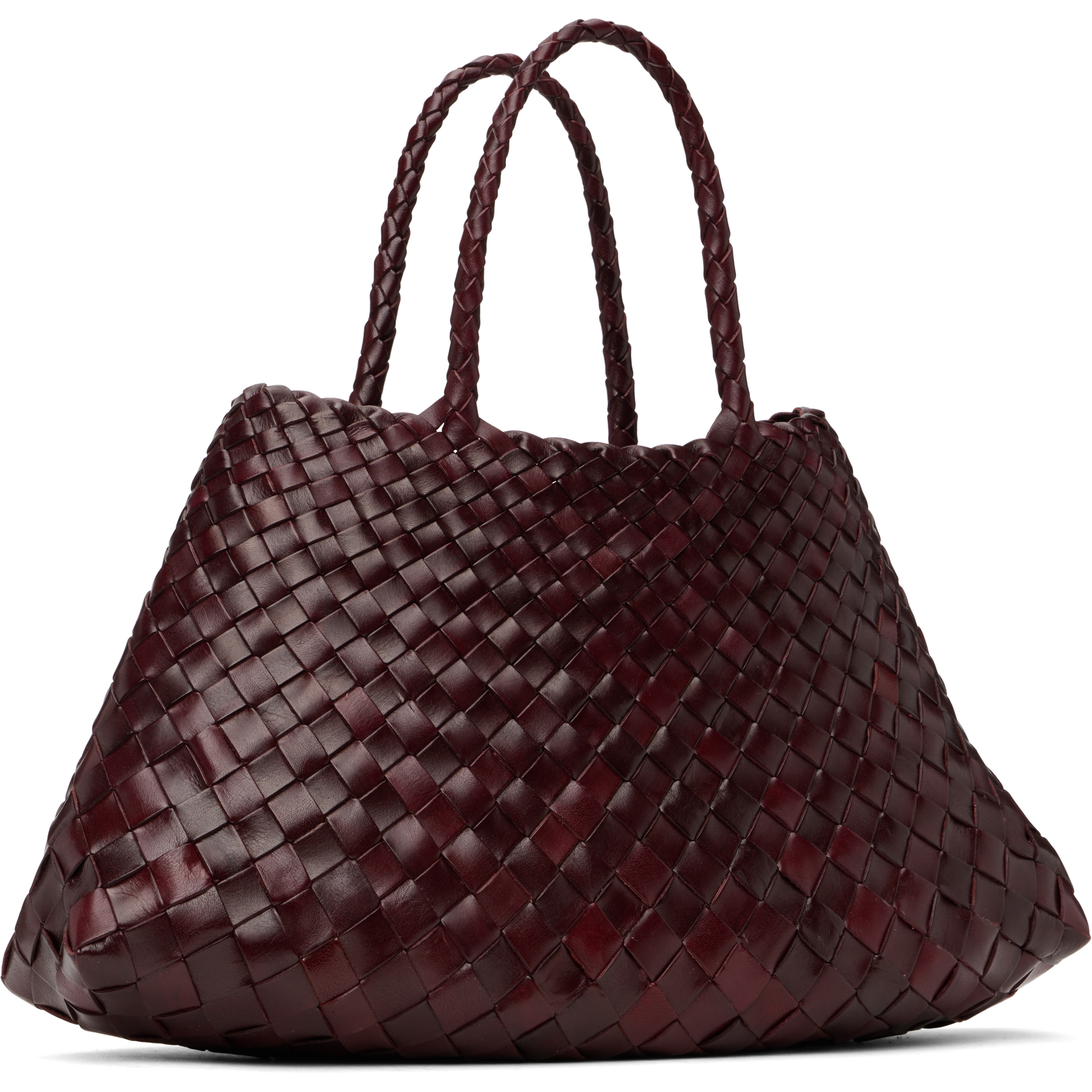 Burgundy Santa Croce Small Tote