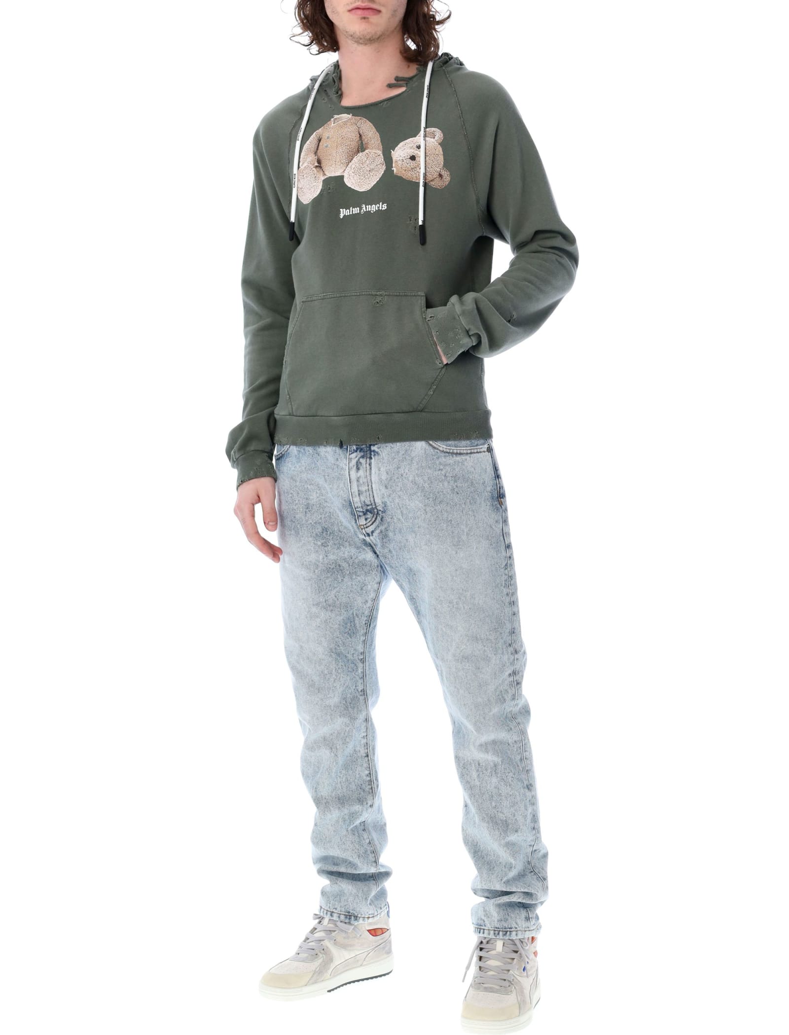 Gd Pa Bear Ripped Slim Hoodie