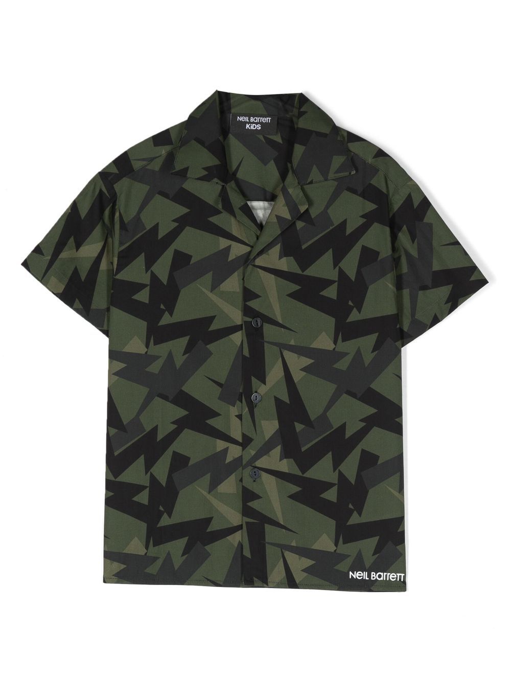 Graphic-print short-sleeve shirt - Green
