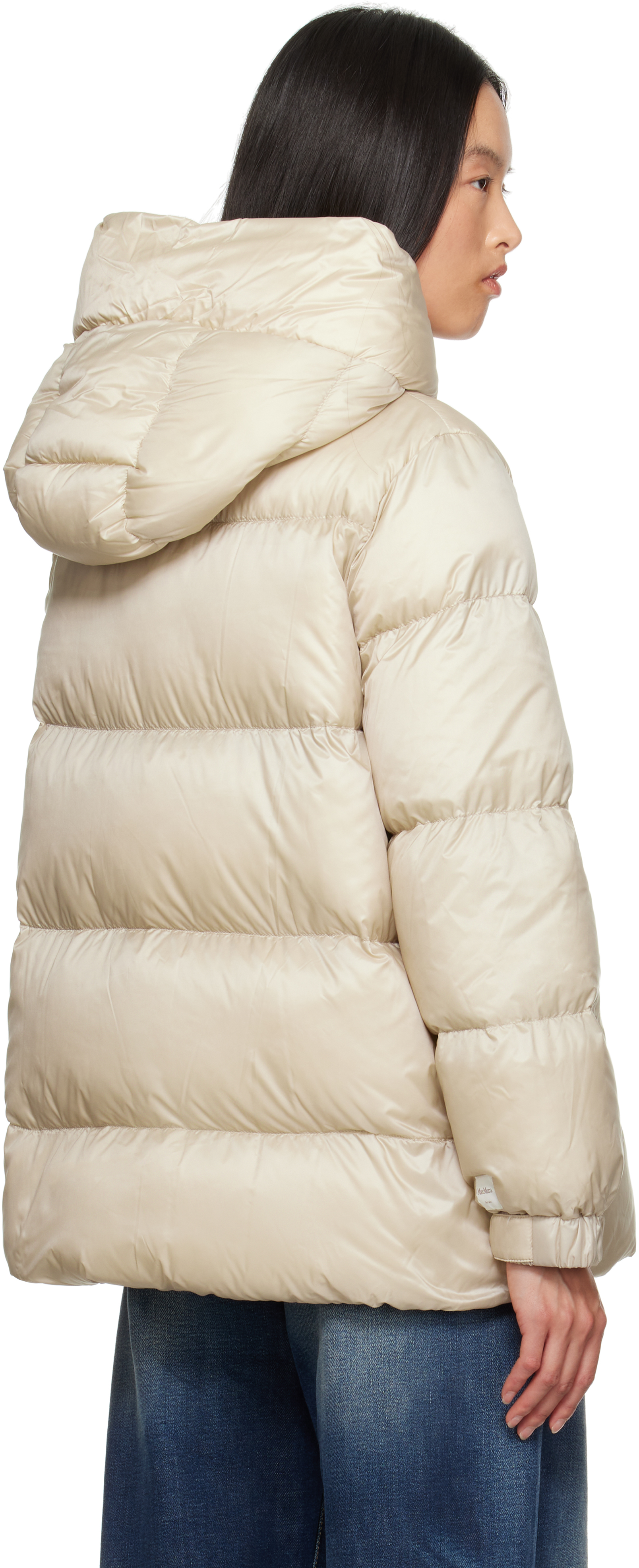 Max Mara Beige Seia Down Jacket