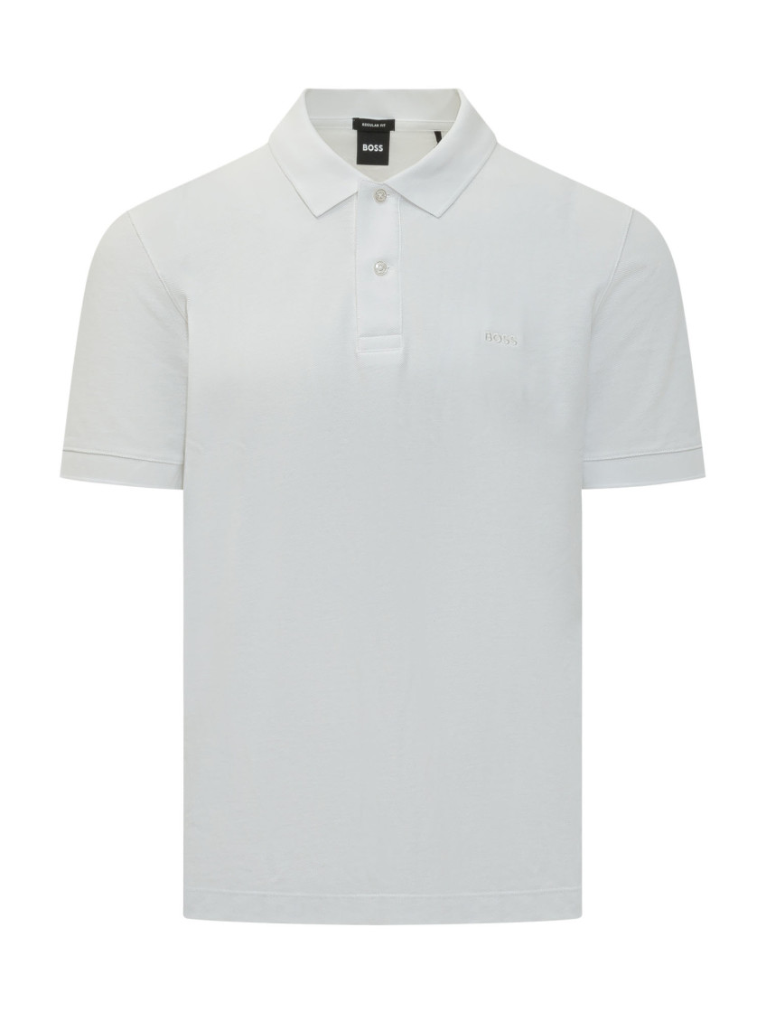 White Solid Shirt Collar T-Shirt