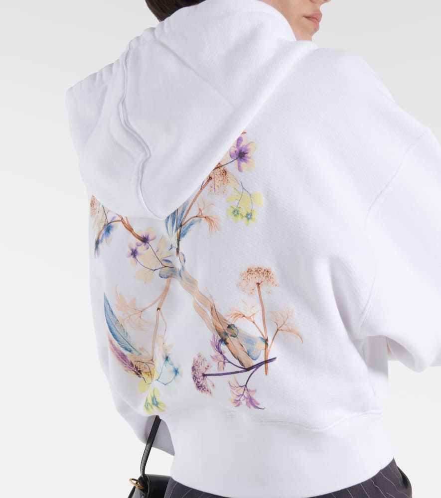 Off-White Printed cropped hoodie
