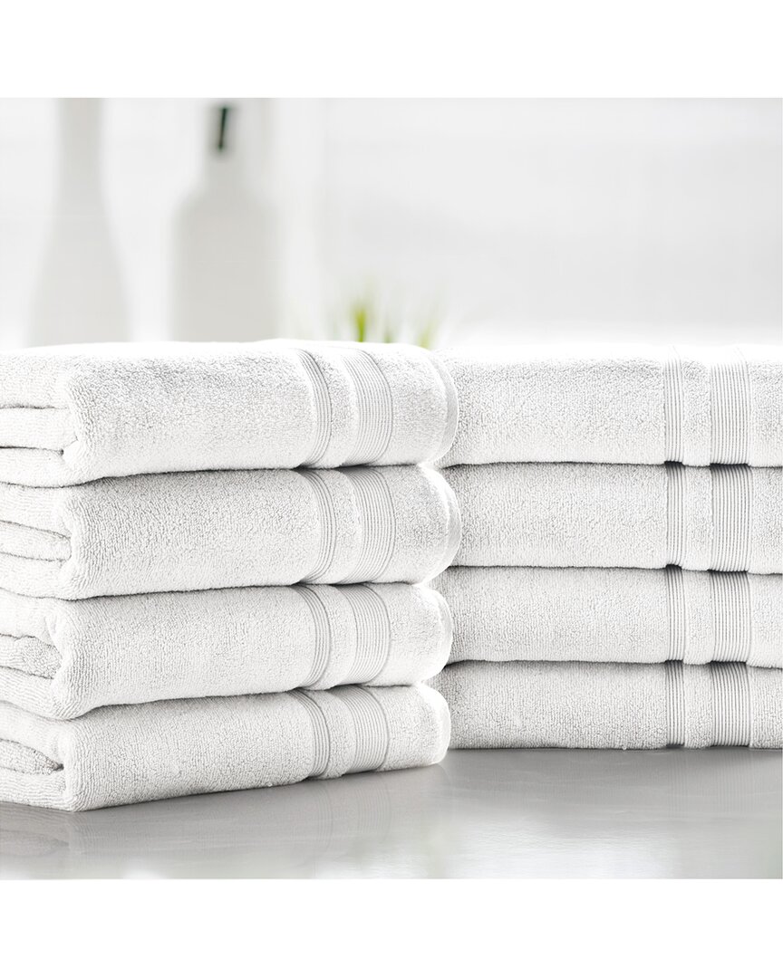 4pc Zero Twist Cotton Plush Bath Towel Set