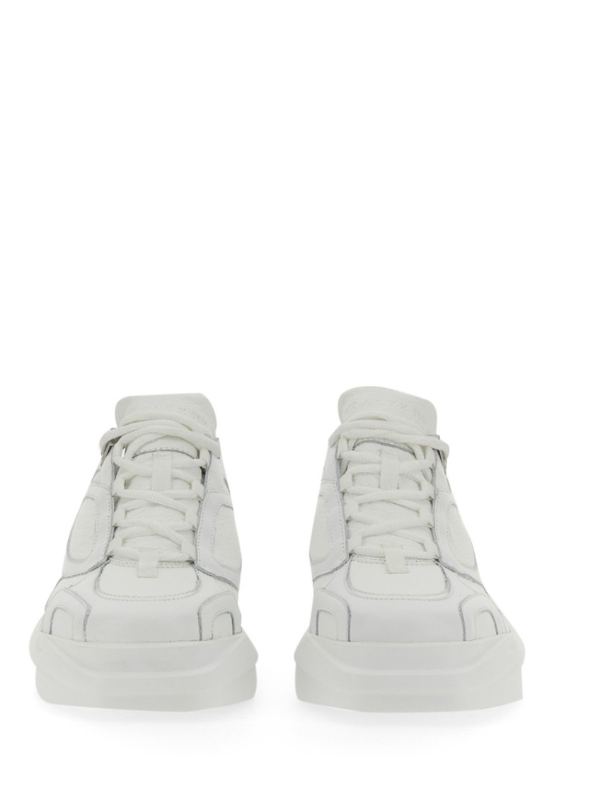 White Lace Up Sneakers